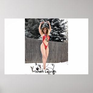 Supermodel Movie Star Athlete Medalist Ishah Laura Poster