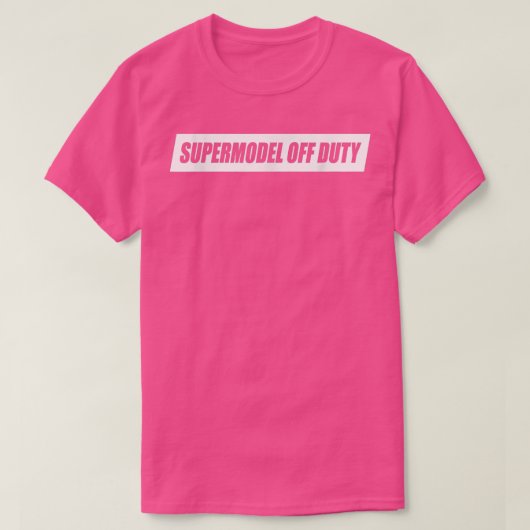 Supermodel Off Duty Civilian Super Model Costume D T-shirt (Design voorkant)