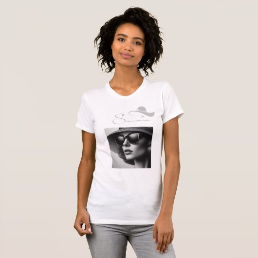 Supermodel status Tee, Woman, Proud, funny T-shirt (Voorkant volledig)