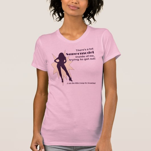 Supermodel voor de T-shirt voor vrouwen (Voorkant)