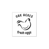 Supermodern ei-stempel voor kippenmonogram rubberstempel (Afrduk)