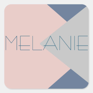 supermodern monogram met hoge mode vierkante sticker