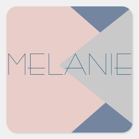 supermodern monogram met hoge mode vierkante sticker (Voorkant)