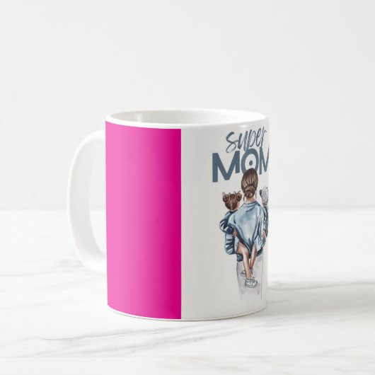 Supermoeder Koffiemok (Voorkant links)