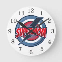 Supermoeder Super Moeder Moederdag Ronde Klok