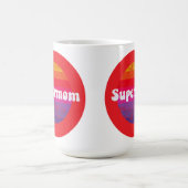 Supermoeder voor beste moeder moederdag koffiemok (Center)