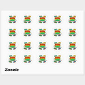 Supermoeder Voor Vrouwen Ronde Sticker (Vel)