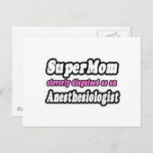 SuperMom...Anesthesioloog Briefkaart (Voorkant / Achterkant)