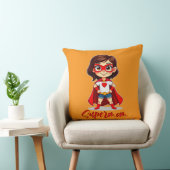 Supermom – Cute Mother Superhero Design Kussen (Stoel)