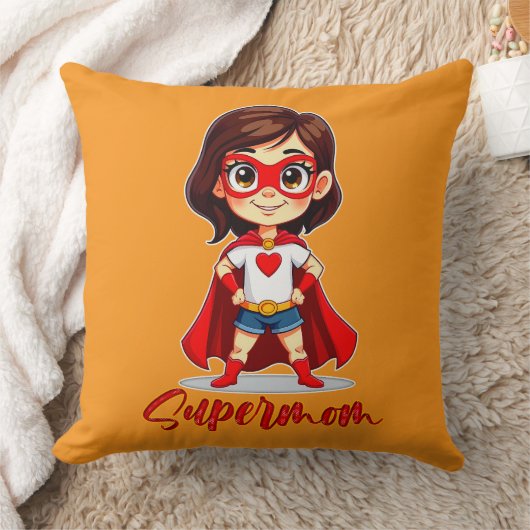 Supermom – Cute Mother Superhero Design Kussen (Deken)