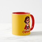 Supermom – Cute Mother Superhero Design Mok (Voorkant rechts)