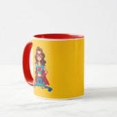 Supermom Energy – Strong Mother Illustration Mok (Voorkant links)