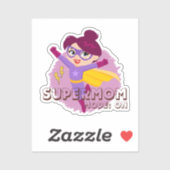 Supermom-modus: Aan | Hero Mom Sticker (Vel)
