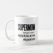 Supermom Momlife Grappig Schattige Moederdag Gift Koffiemok (Links)
