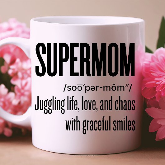 Supermom Momlife Grappig Schattige Moederdag Gift Koffiemok