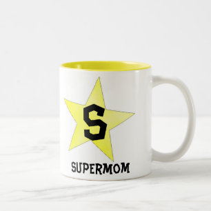 Supermom Perfect Cadeau voor Mam Tweekleurige Koffiemok