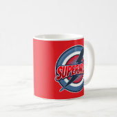 Supermom retro logo style koffiemok (Voorkant rechts)