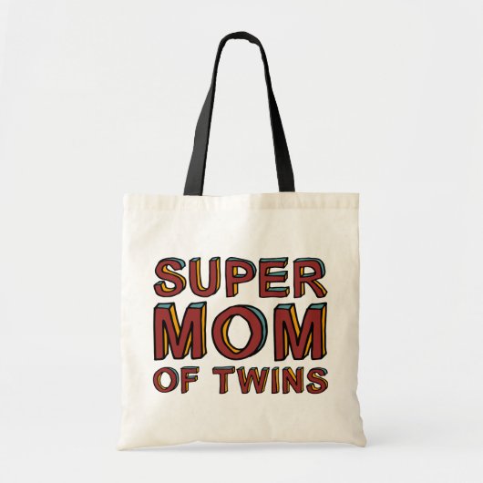 SUPERMOM VAN TWINS TOTE BAG (Voorkant)
