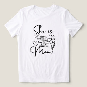 Supermom vieren in het T-shirt van elke moederdag
