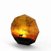 Supermooi kunstdecor voor paarden fotoblokken (Rechts)