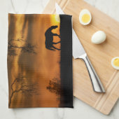 Supermooie keukenhanddoek voor paarden (Quarter Fold)