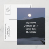 Supermoon 2013-Briefkaart Briefkaart (Voorkant / Achterkant)