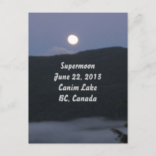 Supermoon 2013-Briefkaart Briefkaart