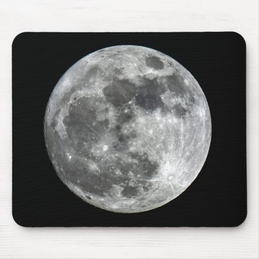 Supermoon Moon Mousepad Muismat (Voorkant)