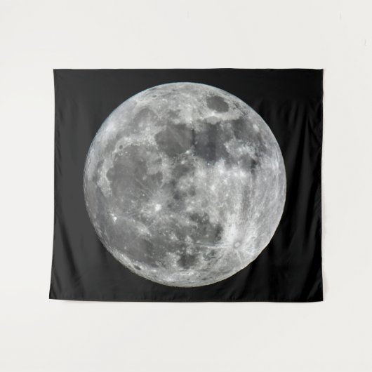 Supermoon Moon Wall Tapestry Wandkleed (Voorkant (horizontaal))