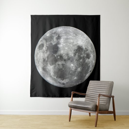 Supermoon Moon Wall Tapestry Wandkleed (In situ)
