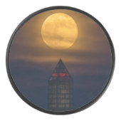 Supermoon over Washington Monument Hockey Puck (Voorkant)