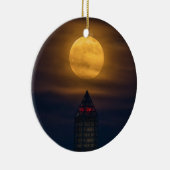 Supermoon over Washington Monument Keramisch Ornament (Rechts)