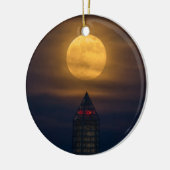 Supermoon over Washington Monument Keramisch Ornament (Links)