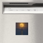 Supermoon over Washington Monument Magneet (Insitu (Vaatwasser))