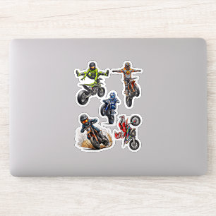 Supermoto Dirt Bike Stunt Stickers Pak, Motocross