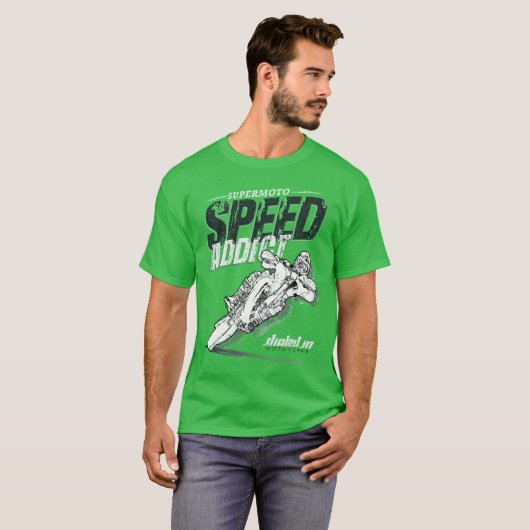 SuperMoto Speed Addict Motorcycle Shirt (Voorkant volledig)