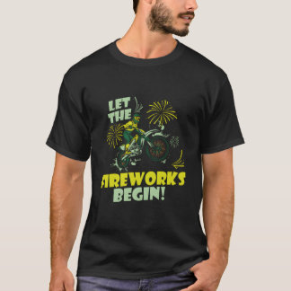 Supermoto Vuurwerk Mx Motocross Dirt Biking 4e O T-shirt