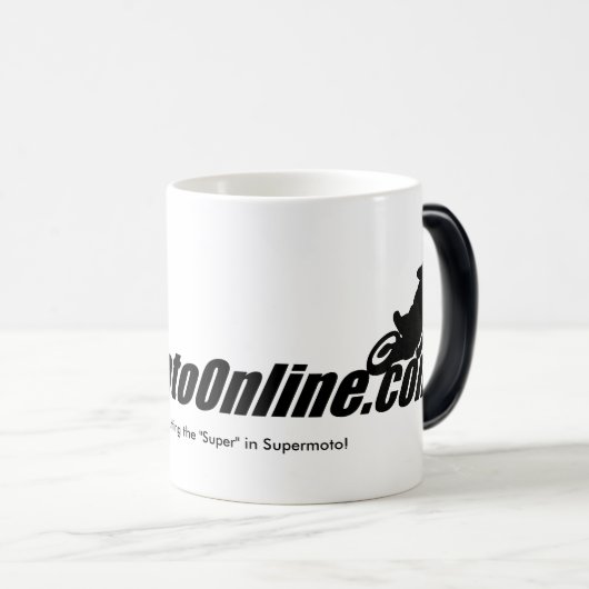 SuperMotoOnline "Morphing"-koffie Mok! Magische Mok (Voorkant rechts)
