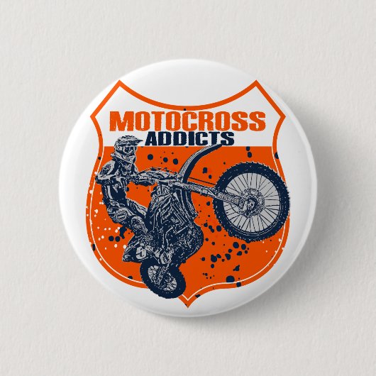 Supermotoverslaafden Ronde Button 5,7 Cm (Voorkant)
