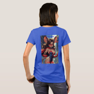 SuperMouse Vrouw Kreeg Krachten vrouwen blauwe T-s T-shirt
