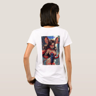 SuperMouse Vrouw Kreeg Krachten vrouwen witte T-sh T-shirt