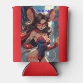SuperMouse Vrouw Muis Power rode blikje koeler (Voorkant)