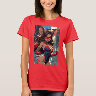 SuperMouse Vrouw Muis Power vrouwen rode T-shirt