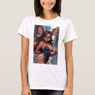 SuperMouse Vrouw Muis Power vrouwen witte T-shirt