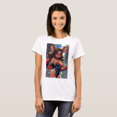 SuperMouse Vrouw Muis Power vrouwen witte T-shirt (Voorkant volledig)