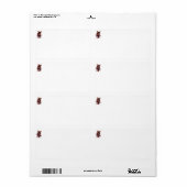 SuperMouse Vrouw Power witte verzendlabels Etiket (Full Sheet)