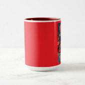 SuperMouse Vrouw rode linkerhand combo mok (Midden)