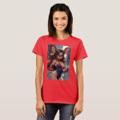 SuperMouse Vrouw vrouwen rode T-shirt (Voorkant volledig)