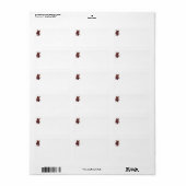 SuperMouse Vrouw witte adreslabels Etiket (Full Sheet)