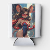 SuperMouse Vrouw witte blikje koeler (Voorkant)